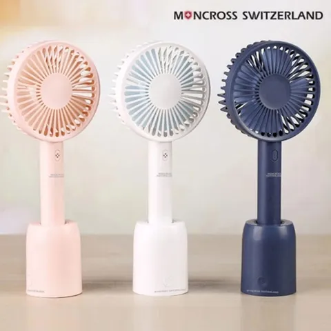 몽크로스 휴대용 무선 회전 선풍기 USB 회전 강력풍속