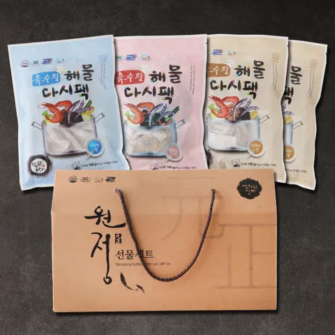 [맛딜]육수왕 다시팩 3종세트 4팩/담백2,시원1,칼칼1