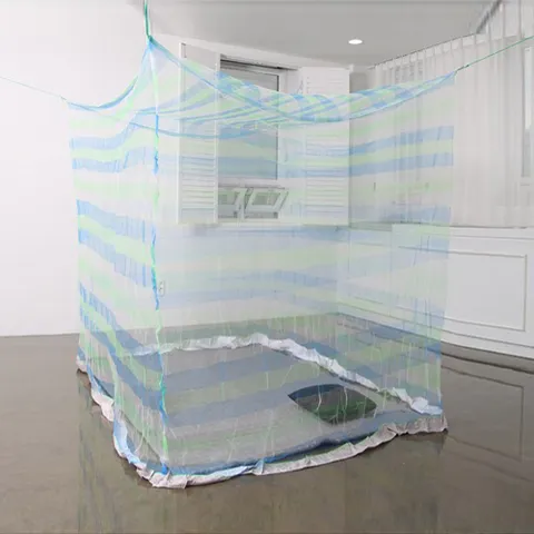 솔향 블루 사각모기장 소 1인