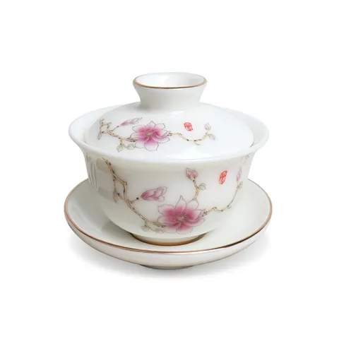 본차이나 홍목련 개합잔