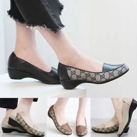 4cm 고급패턴 천연소가죽 구두 BKSM401