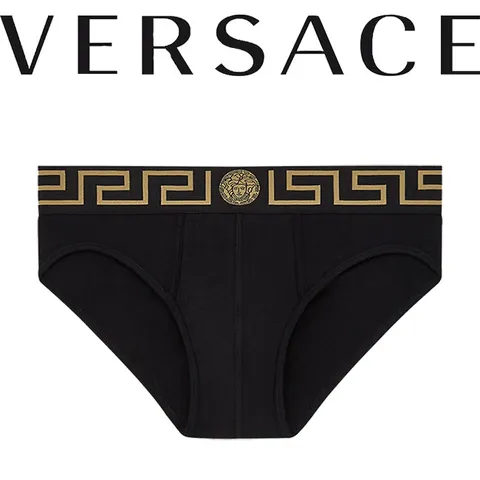 베르사체 엘라스틱밴드 로고 브리프 AU10027 A80G