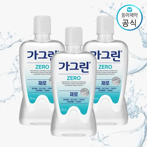 가그린 제로 750ml X 3개