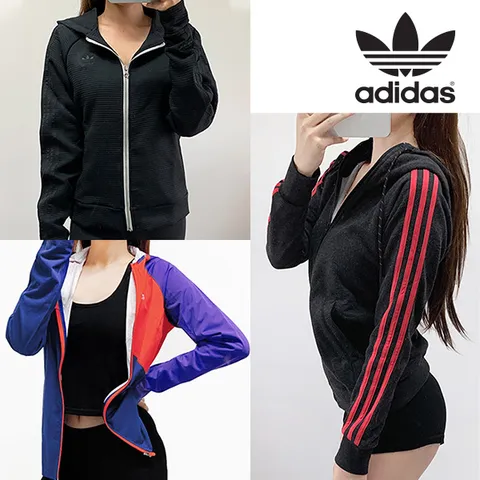 아디다스 여성 긴팔 후드집업/자켓 3종 1택