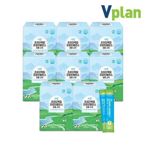브이플랜 초유 단백질 콜라겐 프로틴 밸런스 분말 스틱 8박스