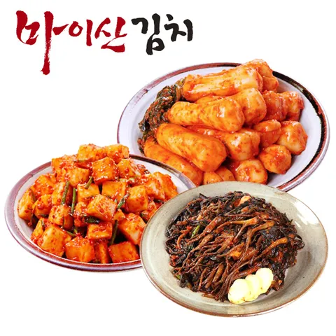 한국농협김치  맛남3종11호 총각김치/깍두기/고들빼기 각1kg
