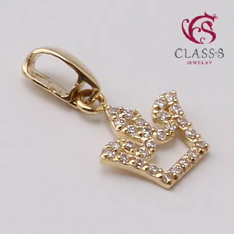 14K 큐티크라운펜던트