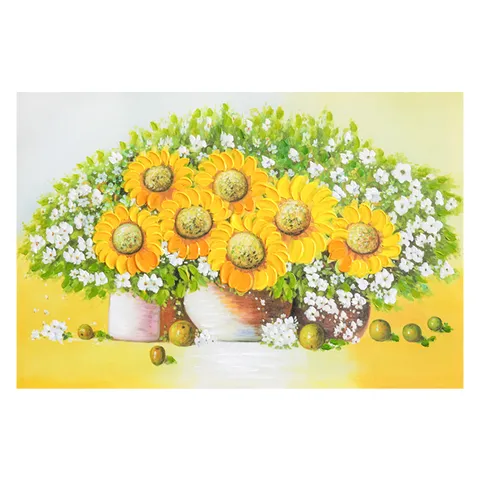 금전운 해바라기 인테리어 입체유화 액자 40×60