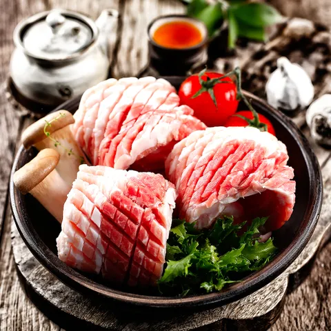 [미트플러스 세트]칼집삼겹살 400g 1팩+삼겹살 400g 1팩+목살 40