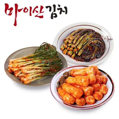 한국농협김치  3종10호 갓김치1kg/파김치1kg/총각김치1kg