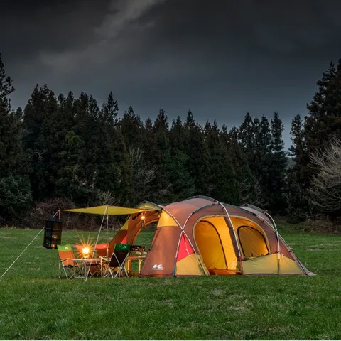 [하프클럽/콜핑]콜핑 터널+사이드 크로스 구조의 패밀리 텐트 클라우드 KFN2187U