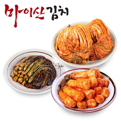 한국농협김치  3종6호 포기김치3kg/갓김치1kg/총각김치1kg