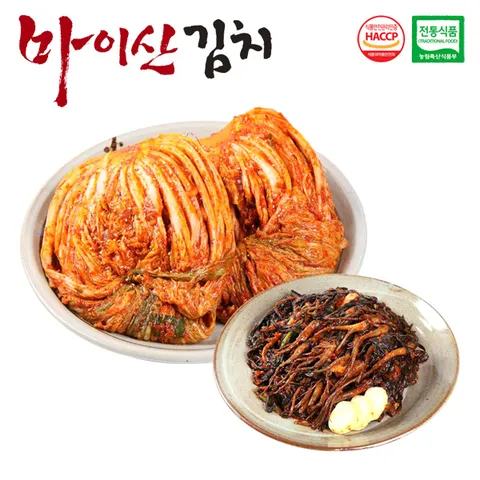 한국농협김치  2종5호 포기김치3kg/고들빼기1kg
