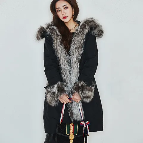 뭉크 폭스 롱 패딩