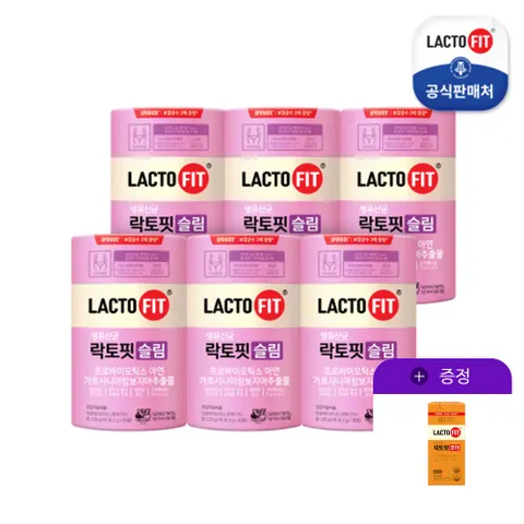 락토핏 슬림 60포X6통