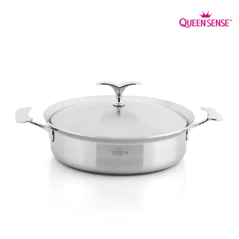 퀸센스 CESSIN IH 인덕션겸용통7중 스텐 전골냄비 24cm 모든열