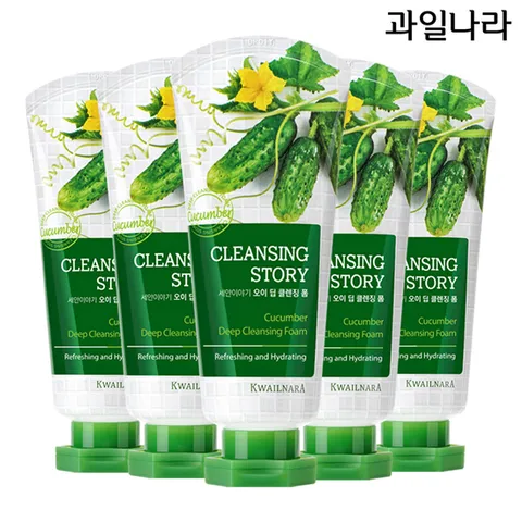 세안이야기 오이 클렌징폼 120g x 5개