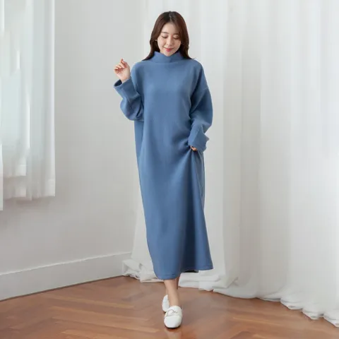 빅사이즈 기모니트루즈원피스 DLDC376