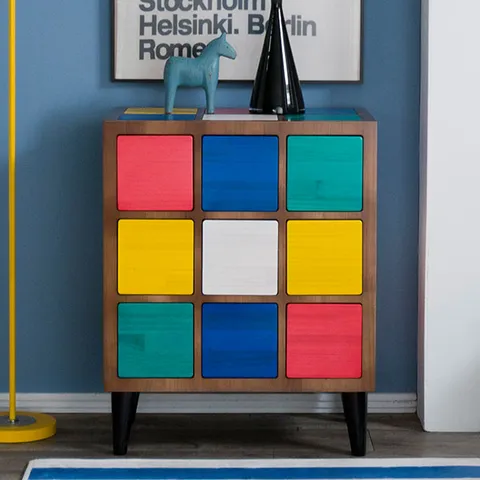 [우아미가구]조안나 원목 서랍장 9칸