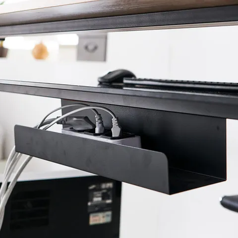 홈피스 전원코드 책상 멀티탭선반 철제 전선정리 데스크