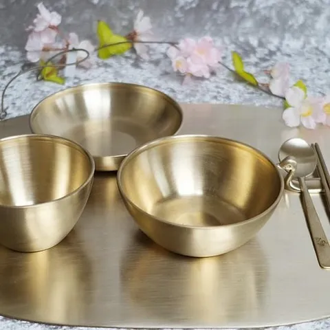 [가치마켓] 온도담 가벼운 방짜유기 모심 식기세트