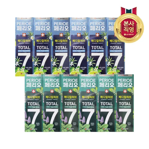 페리오 토탈7 메디컬허브 100g x 6개 [바질민트/라임]택1