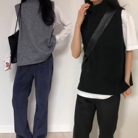 NN 모던니트폴라트임조끼 B708H001 빅사이즈여성