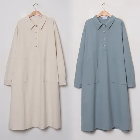 여성의류 CH 오버핏포켓롱원피스B800H101 빅사이즈