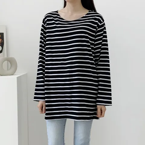 빅사이즈 스트라이프심플루즈티 DZYC598