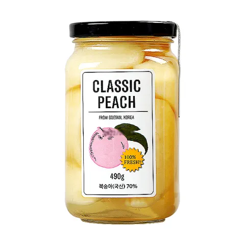클래식 복숭아병조림 백도 490gx2병