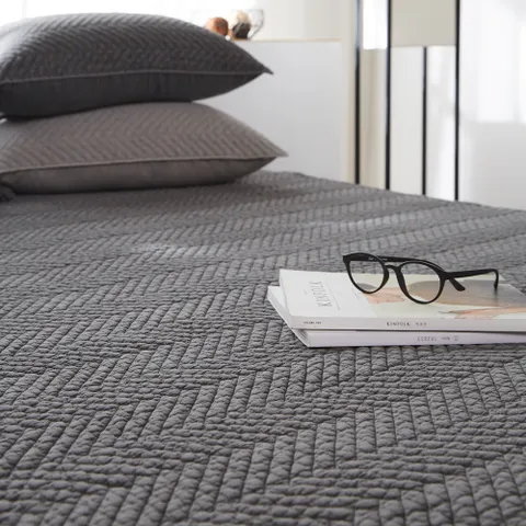 에스데코 PZZ 60수순면 피그먼트 바이오워싱 양면패드Q 차콜