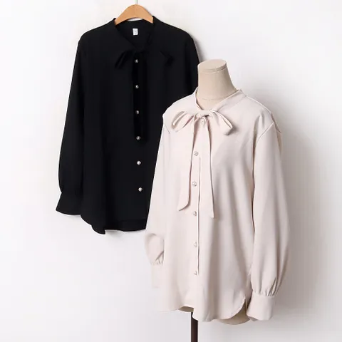 여성의류 101 커프무드쉬폰블라우스 DPEB709