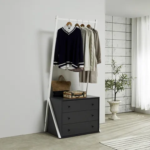 아름이와다움이 스렌티 2100 스틸 3단서랍행거 860