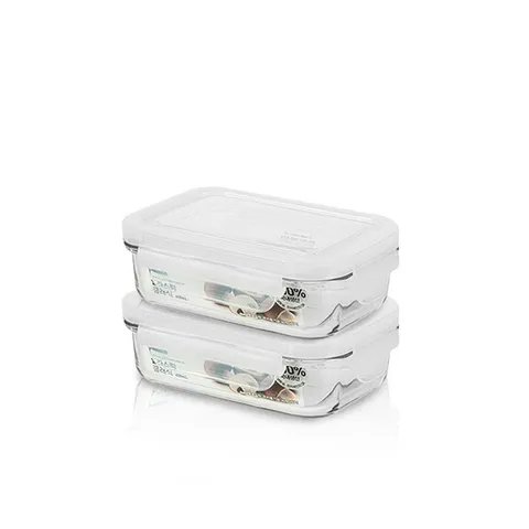 글라스락 클래식 화이트에디션 400ml 2조 세트