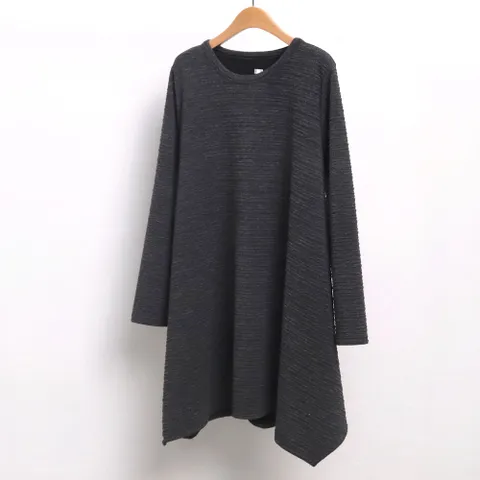 빅사이즈사랑해요 6745L101 프로디 니트 롱 티 WW