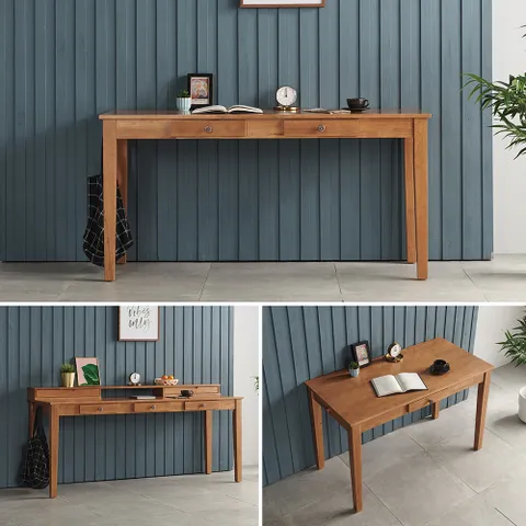 필우드 고무나무 원목 책상 1200/1500/1800