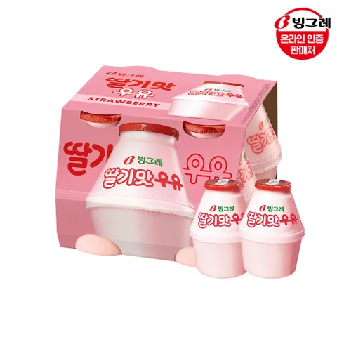빙그레 딸기맛우유 240ml