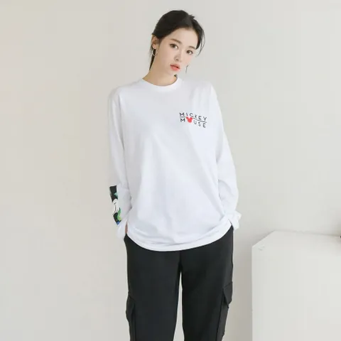 빅사이즈 소프트미키코튼긴팔티 DTSC724