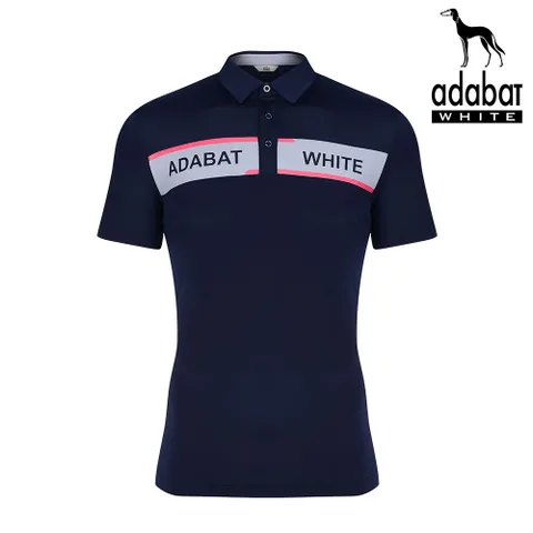 아다바트화이트 남성 반팔카라티 A8M-MTS143 네이비