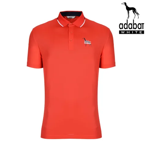 아다바트화이트 남성 반팔카라티 A8M-MTS141 레드