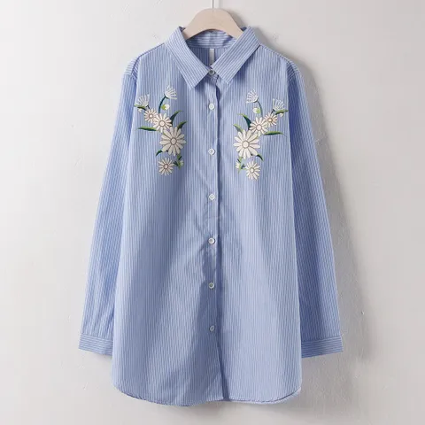 아이우먼 아기자기 꽃 남방 MN0585RM102 빅사이즈