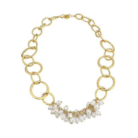 진주 라운드 체인 목걸이