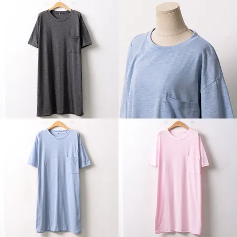 빅사이즈 여성 포켓슬라브원피스 WX92B40 큰옷