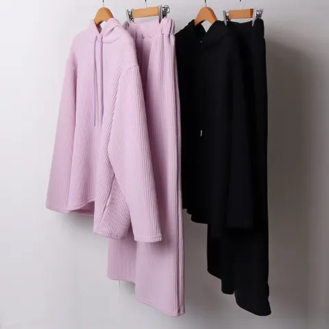 빅사이즈사랑해요 B894L102 봄니트오버핏후드세트 LY