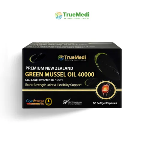 [해외직구] 트루메디 뉴질랜드 초록입홍합오일 40000mg 60캡슐