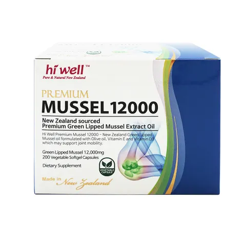 [해외직구]  초록입홍합오일 12000mg 200캡슐