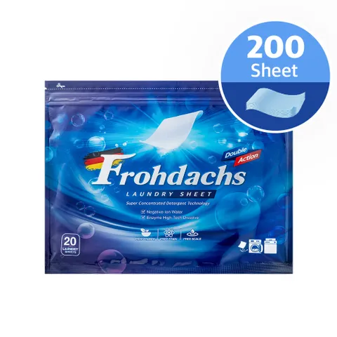 [편리한 세제]  고농축 시트세제 세탁세제 200매/드럼세탁기 공용