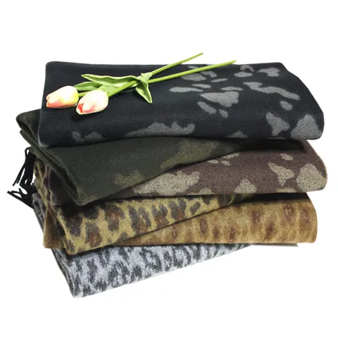 [소브라노] 6종 국산 양면 레오파드 호피 머플러 단체선물 DH-044-21SE-01