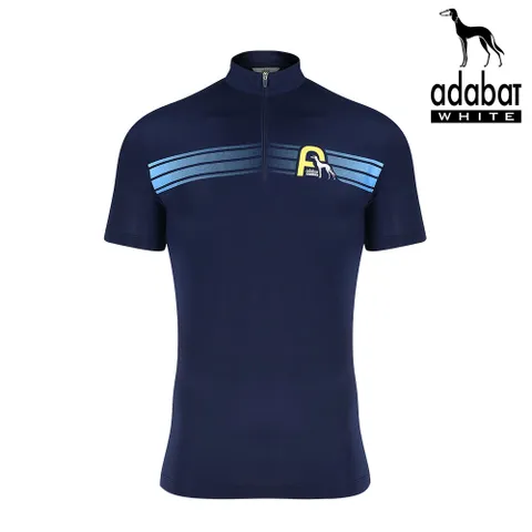 아다바트화이트 남성 반팔카라티 A8M-MTS168 네이비