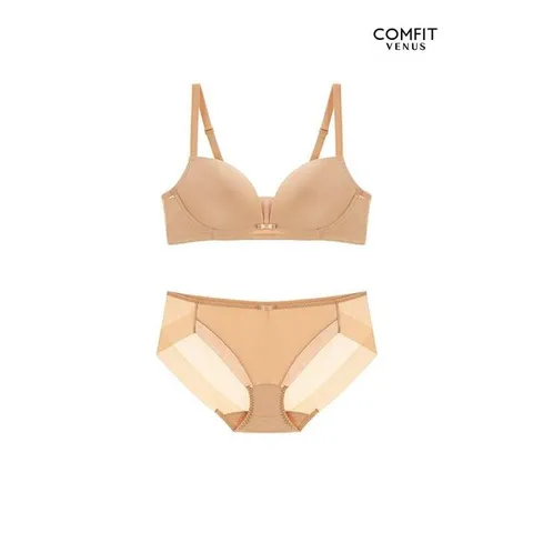 [하프클럽/비너스]노와이어 더블윙 미니멀 브라 히든팬티 세트 A~D컵 2컬러ASET178